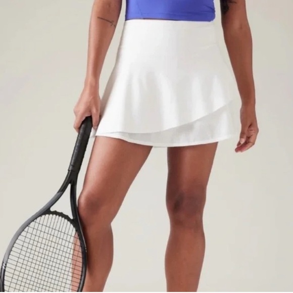 Athleta Pants - NWOT Athleta Ace Mesh White Skort Size 2X